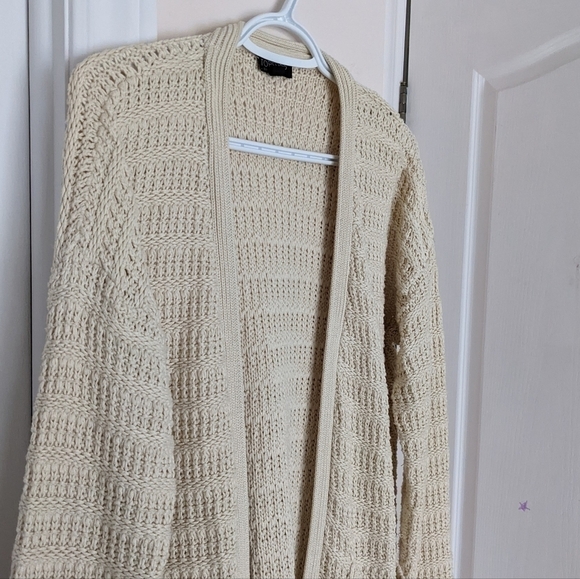 TOPSHOP boho southwestern cotton blend textured knit cardigan size 8 @F - Picture 9 of 12